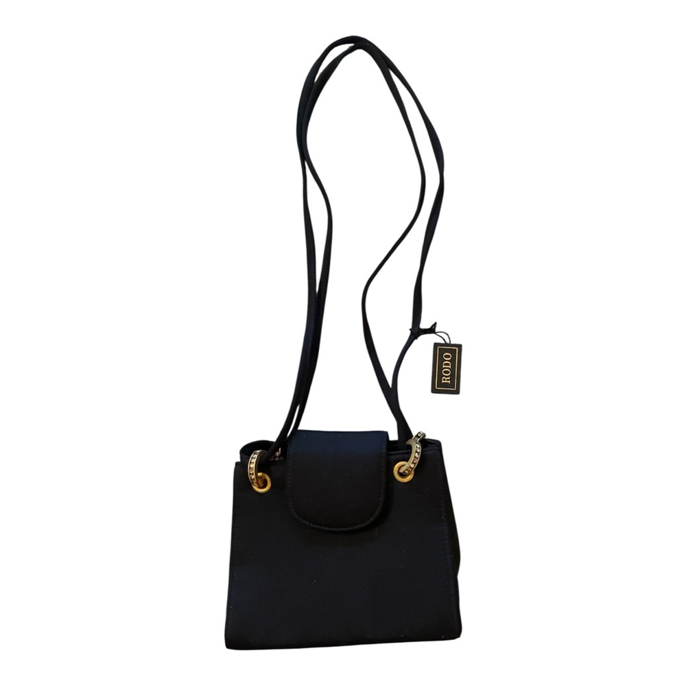NWT Vintage Rodo Black and Gold Bag made in Italy
